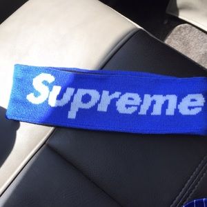 Supreme headband blue